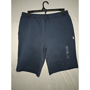Polo Ralph Lauren Shorts Men L Navy Blue Jersey Knit Performance Retail  $98